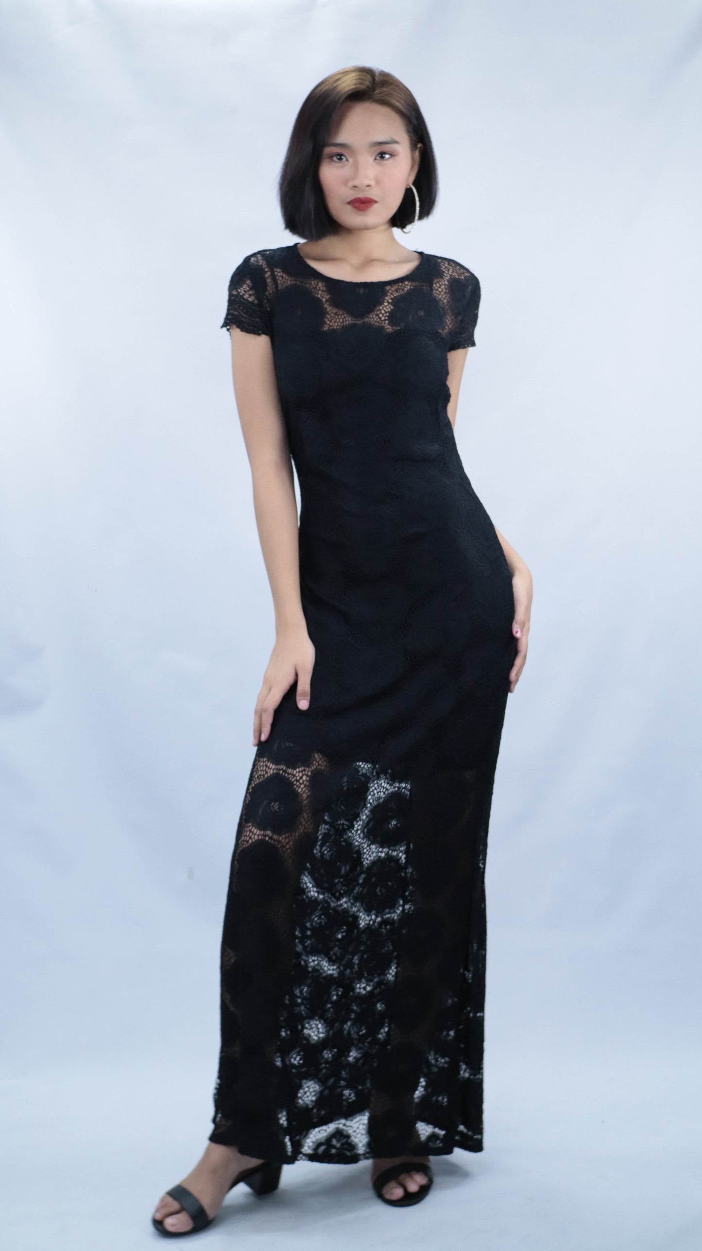 Black Lace Cocktail Dress
